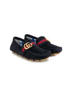 Gucci Kids лоферы GG Web