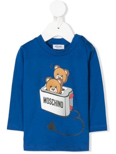 Moschino Kids футболка с принтом