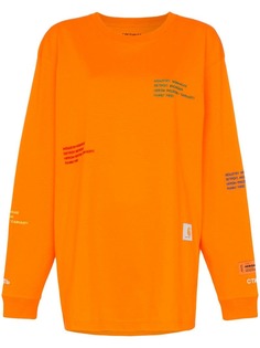 Heron Preston футболка с длинным рукавом из коллаборации с Carharrt