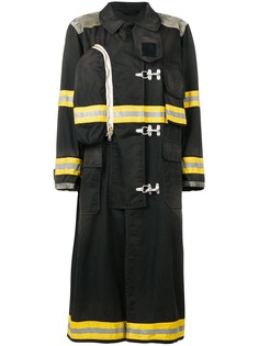 Calvin Klein 205W39nyc пальто Fireman с эффектом потертости