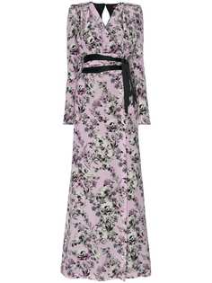 Ronald Van Der Kemp платье с запахом и цветочным принтом