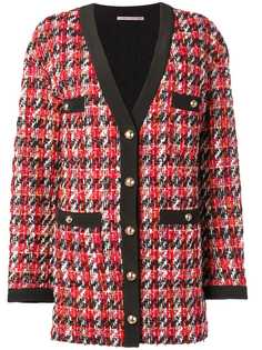 Alessandra Rich длинный твидовый жакет