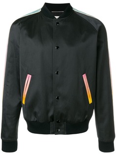 Saint Laurent куртка-бомбер с принтом
