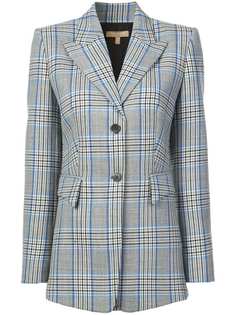 Michael Kors Collection однобортный блейзер с узором в клетку