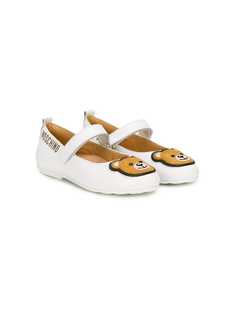 Moschino Kids балетки с нашивками