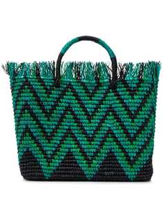Sensi Studio сумка-тоут Canasta с зигзагообразным узором