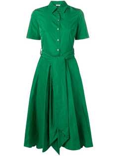 P.A.R.O.S.H. расклешенное платье-рубашка прямого кроя Particy