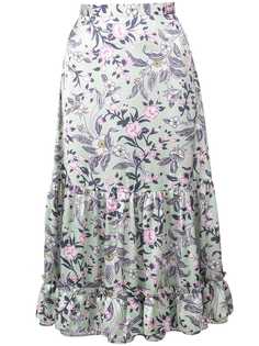 Jill Stuart юбка миди с цветочным принтом
