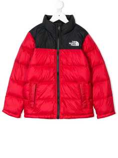 The North Face Kids пуховик в стиле колор-блок