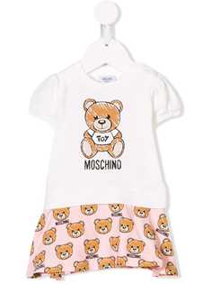 Moschino Kids платье с принтом