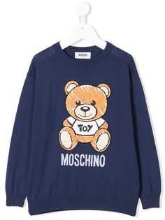 Moschino Kids толстовка с принтом