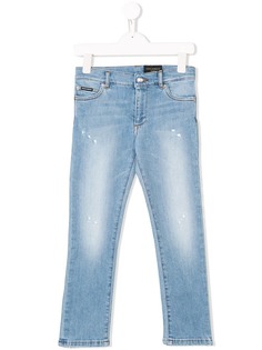 Dolce & Gabbana Kids джинсы с выцветшим эффектом