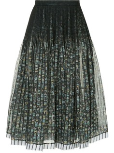Nº21 А-образная юбка с цветочным принтом