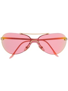 Christian Dior Vintage солнцезащитные очки-авиаторы с верхней перекладиной