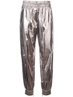 Jason Wu структурные брюки с эффектом металлик