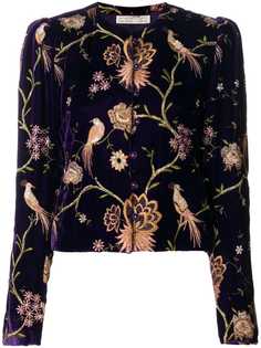 Emanuel Ungaro Vintage пиджак с цветочной вышивкой