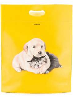 Balenciaga medium plastic bag shopper