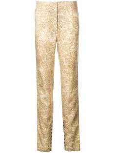 Lemaire брюки прямого кроя с узором
