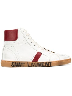 Saint Laurent хайтопы на шнуровке