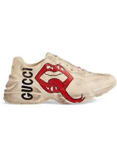 Gucci кроссовки Rhyton с принтом