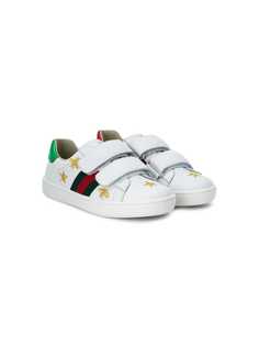 Gucci Kids кроссовки с вышивкой