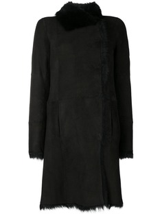 Joseph пальто с меховой отделкой