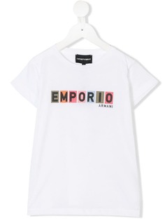 Emporio Armani Kids футболка с логотипом