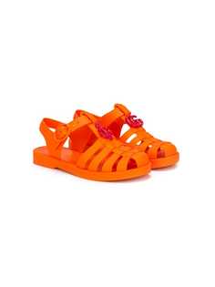 Gucci Kids резиновые сандалии из ремешков