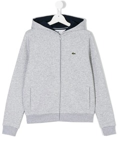 Lacoste Kids подростковая толстовка на молнии с капюшоном