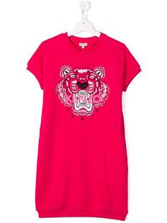 Kenzo Kids платье-футболка с принтом