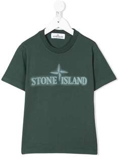 Stone Island Junior футболка с принтом логотипа