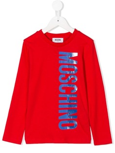 Moschino Kids футболка с принтом логотипа