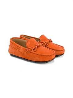 Tods Kids bow Gommino loafers
