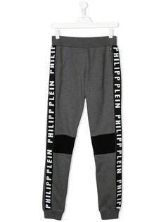 Philipp Plein Junior logo trim track pants