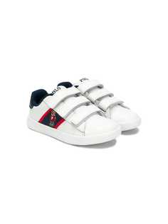 Ralph Lauren Kids bear embroidery sneakers