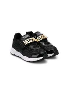 Moschino Kids logo plaque sneakers