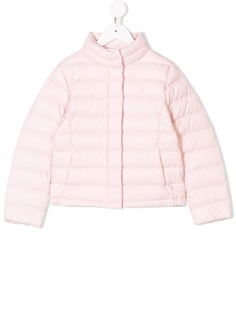 Ralph Lauren Kids пуховая куртка с потайной застежкой