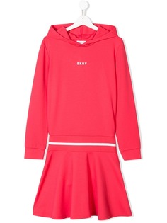 Dkny Kids TEEN small logo print dress