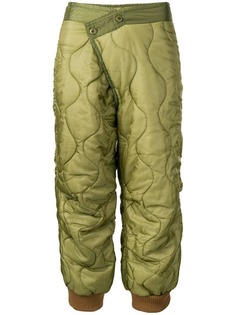 R13 дутые укороченные брюки