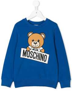 Moschino Kids толстовка с принтом медведя