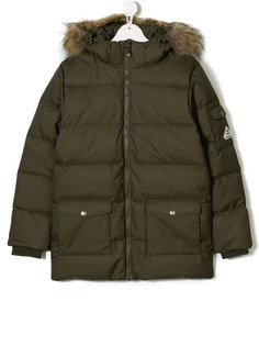 Pyrenex Kids парка с капюшоном с меховой оторочкой