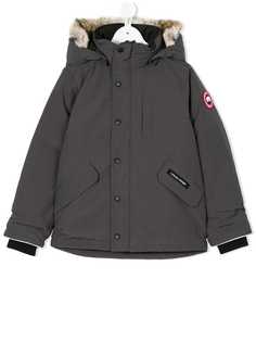 Canada Goose Kids пуховик с капюшоном с отделкой из искусственного меха