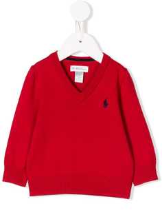 Ralph Lauren Kids classic v-neck sweater