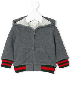 Gucci Kids худи с полосатой отделкой