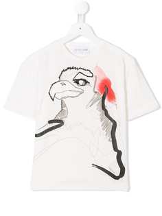 Roberto Cavalli Junior футболка с принтом птицы
