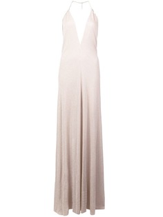Nina Ricci платье макси с V-образным вырезом