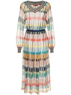 Missoni длинное платье тонкой вязки