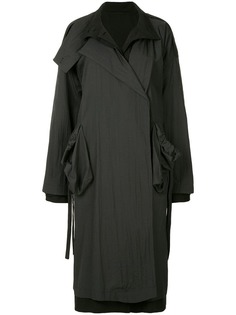 Nehera многослойное пальто средней длины из двух частей