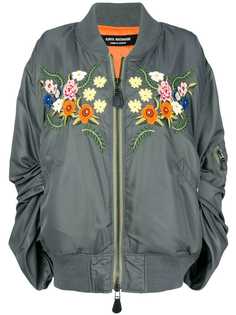 Junya Watanabe куртка-бомбер с цветочной вышивкой