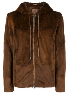 Desa 1972 укороченная дубленка с капюшоном